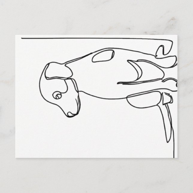 Postal Inquisitive Dog (Anverso)