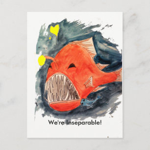 Postal inseparable de peces angloparlantes