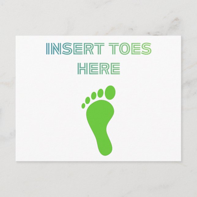 Postal Insert Toes Here (Anverso)