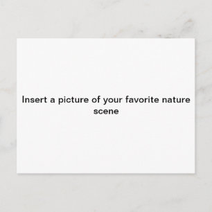 Postal "Inserta una imagen de tu escena de NATURALEZA fav