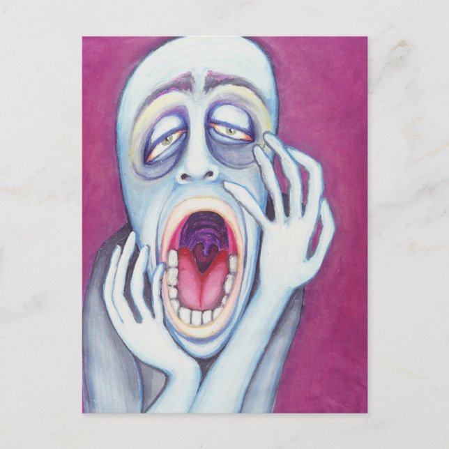 Postal Insertar boca, abrir lunes (Anverso)