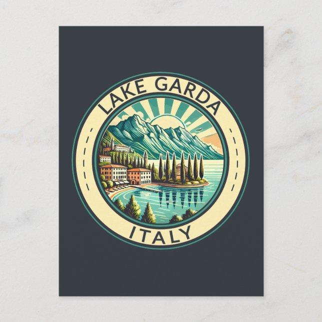 Postal Insignia de arte de viajes del Ilustracion de Gard (Anverso)