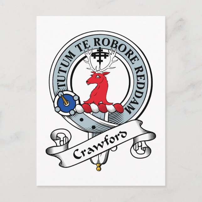 Postal Insignia de clan de Crawford (Anverso)