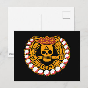 Postal Insignia de cráneo de Delta Sigma Pi