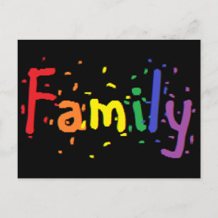 Postal Insignia de la familia de LGBT