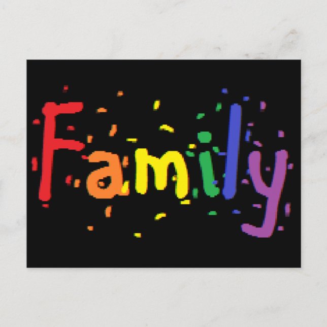 Postal Insignia de la familia de LGBT (Anverso)