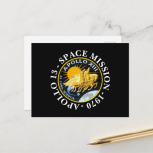 Postal Insignia de la misión espacial Apolo 13 1970
