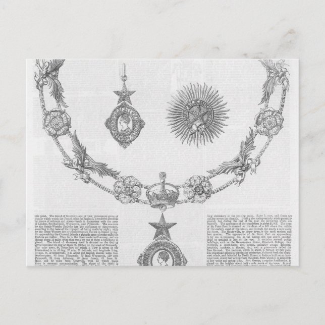 Postal Insignia de la Orden del Rey (Anverso)