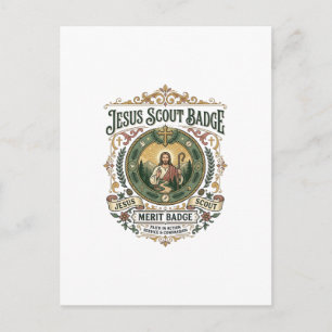 Postal Insígnia de mérito de explorador de Jesús Insígnia