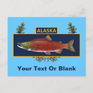 Postal Insignia de pescador de combate Alaska