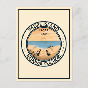 Postal Insignia de Texas para la Isla del Padre