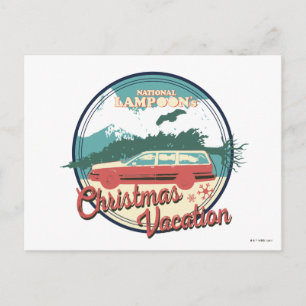 Postal Insignia de vacaciones de Navidades de Lampoon