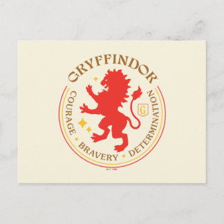 Postal Insignia del orgullo de la casa del león rojo GRYF