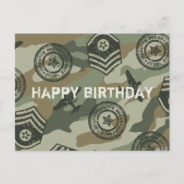 Postal Insignias militares (Anverso)