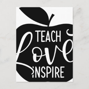 Postal Inspira amor de enseñanza