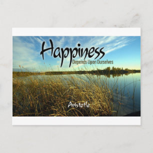 Postal Inspiración — Aristóteles y Felicidad