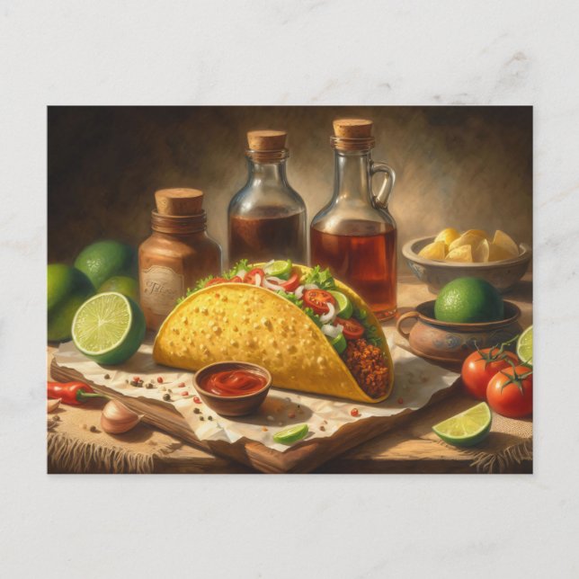 Postal Inspiración de cosecha de vida de Taco (Anverso)