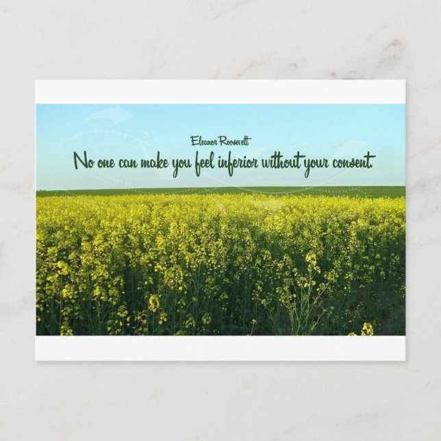 Postal Inspiración de Eleanor Roosevelt (Anverso)