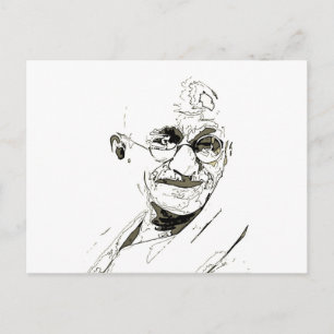 Postal Inspiración de Ghandi