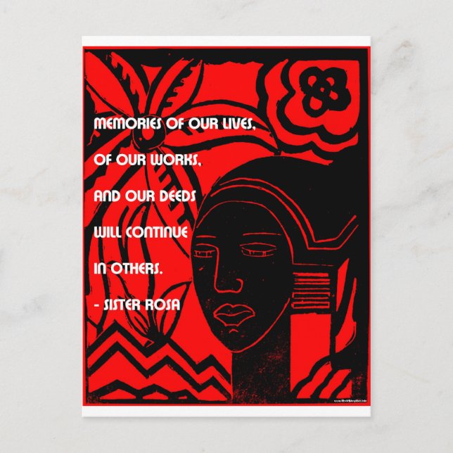 Postal Inspiración de la hermana Rosa (Anverso)