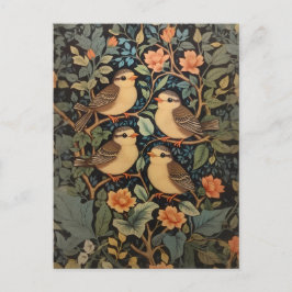 Postal Inspiración de la naturaleza de los cuatro pequeño