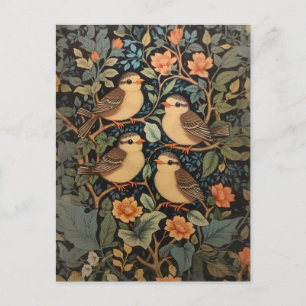 Postal Inspiración de la naturaleza de los cuatro pequeño