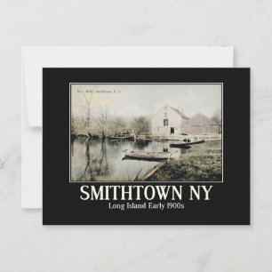 Postal Inspiración de la Vintage de Smithtown NY Long Isl
