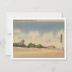 Postal Inspiración de Long Beach Island NJ, Barnegat Ligh