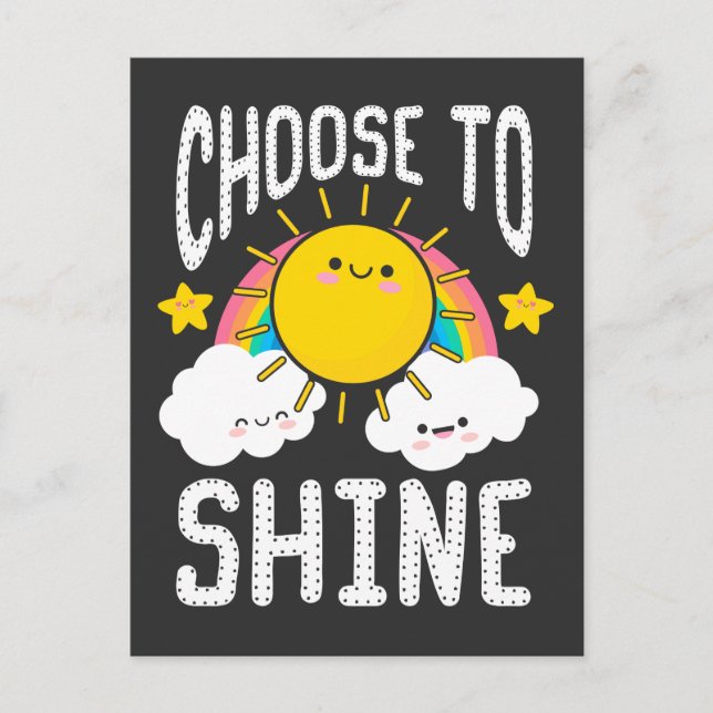 Postal Inspiración de profesora de guardería Kid Cute Sun (Anverso)