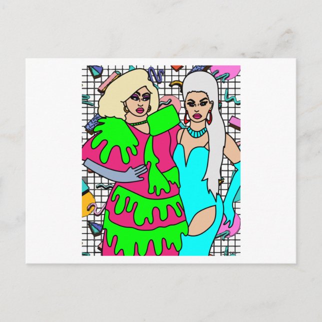 Postal Inspiración de Reina de arrastrar orgullosa (Anverso)