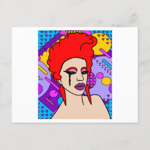Postal Inspiración de Reina de arrastrar orgullosa