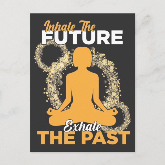 Postal Inspiración de yoga cita positiva Namaste espiritu (Anverso)