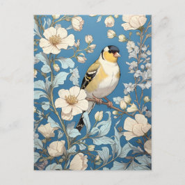 Postal Inspiración del estadounidense Goldfinch William M