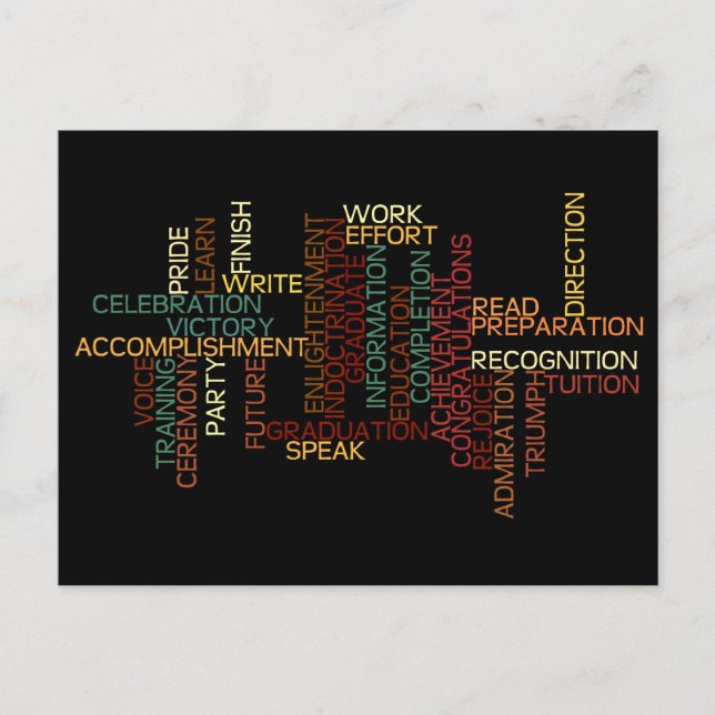 Postal Inspiración para estudiantes en la escuela superio (Anverso)