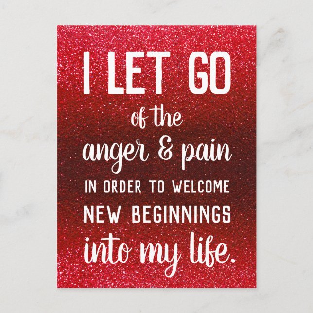 Postal Inspiración positiva de administración de ira de c (Anverso)