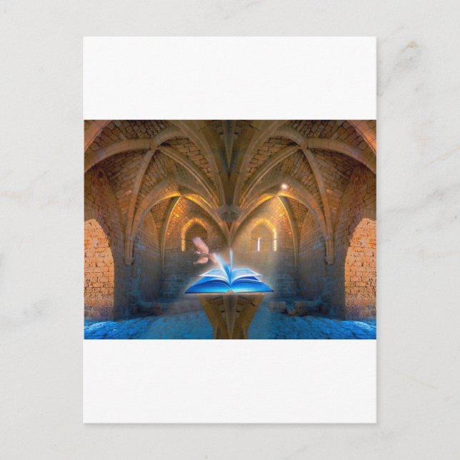 Postal inspiración sagrada del arte 3d (Anverso)