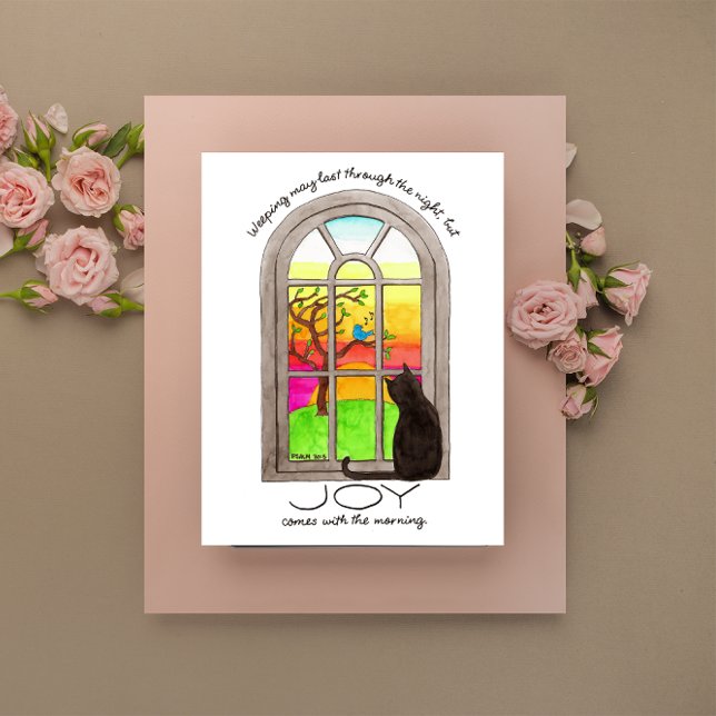 Postal Inspiracional La Alegría Viene Por La Mañana (Subido por el creador)