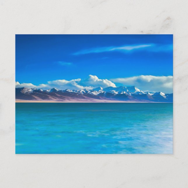 Postal Inspiraciones naturales China, Montañas y Mar (Anverso)