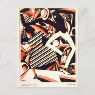 Postal inspirada en Winold Reiss Drawing