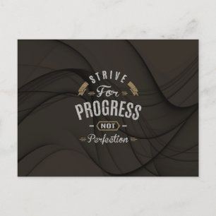 Postal Inspirador - Esforzarse por el progreso