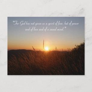 Postal inspiradora   2 Timothy 1;7