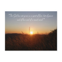 Postal inspiradora | 2 Timothy 1;7