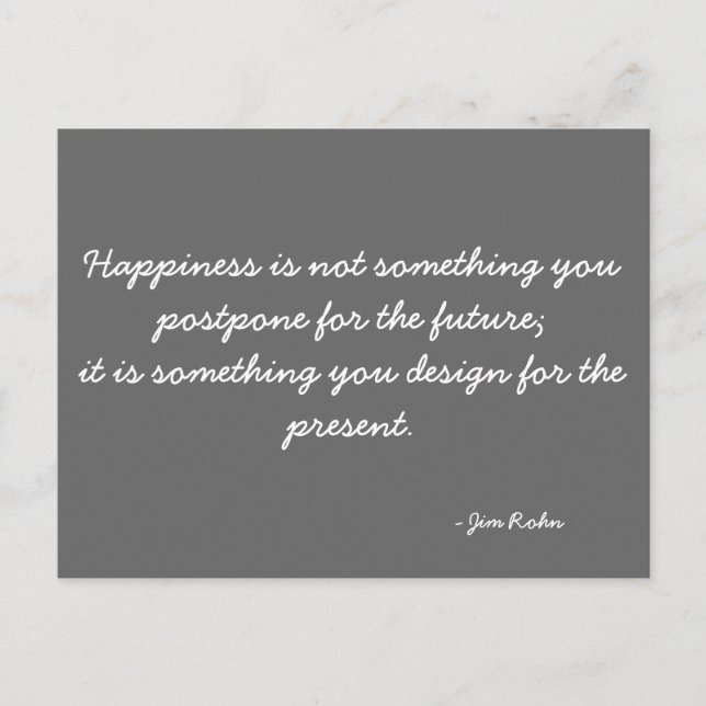 Postal inspiradora citando a Jim Rohn (Anverso)