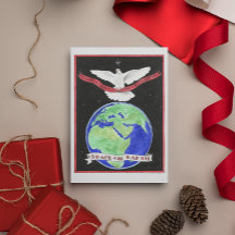 Postal Inspiradora de la paz en la Tierra
