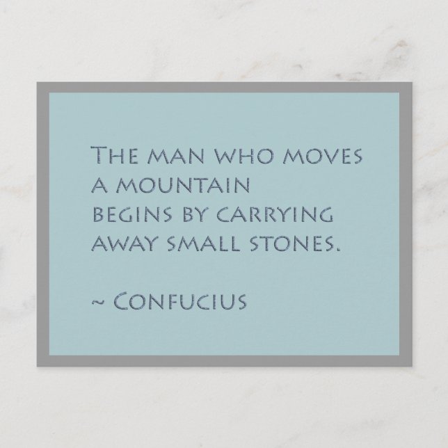 Postal Inspiradora de Mover Montañas (Anverso)