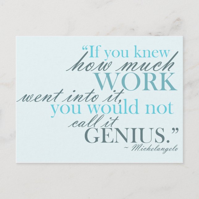 Postal Inspiradora del artista (Anverso)