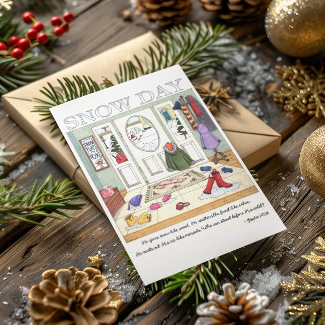 Postal Inspiradora del Día de la Nieve (Subido por el creador)