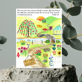 Postal Inspiradora del jardín