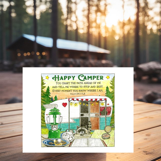Postal Inspiradora feliz de Camper (Subido por el creador)