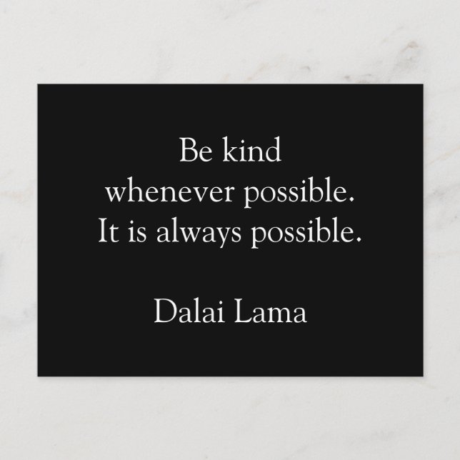 Postal inspiradora - Mira en el lado soleado (Anverso)